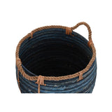 Basket set DKD Home Decor Navy Blue 56 x 56 x 60 cm-2