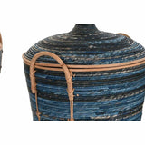 Basket set DKD Home Decor Blue Black Boho 51 x 51 x 65 cm-3