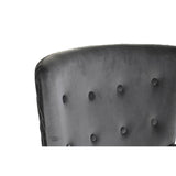 Armchair DKD Home Decor Natural Dark grey Polyester Wood 66 x 67 x 92 cm-5