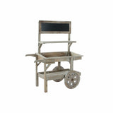 Garden Cart DKD Home Decor 87 x 14 x 109 cm 87 x 41 x 109 cm Light brown-4