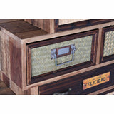 Chest of drawers DKD Home Decor Natural Fir MDF Wood Modern Vintage 70 x 33,5 x 111 cm-5