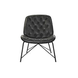 Armchair DKD Home Decor Black Dark grey Metal 69 x 76 x 85 cm-3