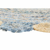 Carpet DKD Home Decor Blue Multicolour Indian Man (200 x 200 x 1 cm)-1