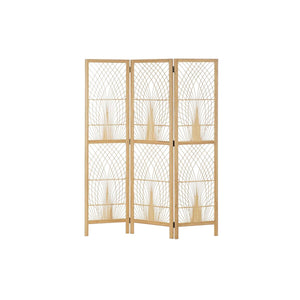 Folding screen DKD Home Decor 136 x 2,5 x 180 cm Metal Bamboo 30 x 40 cm-0