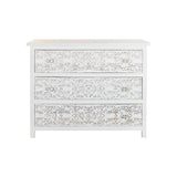 Chest of drawers DKD Home Decor White Mango wood (100 x 50 x 80 cm)-4