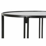 Centre Table DKD Home Decor Metal Crystal 63 x 63 x 46 cm-1