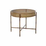 Side table DKD Home Decor 59 x 59 x 50 cm Natural Metal-0