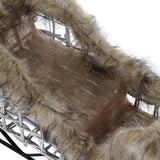 Christmas bauble DKD Home Decor Reindeer White Brown wicker 58 x 30 x 30 cm (3 Pieces)-3