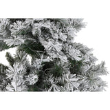 Christmas Tree DKD Home Decor White Green Metal Polyethylene Snowfall 130 x 130 x 218 cm-1