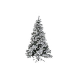 Christmas Tree DKD Home Decor White Green Metal Polyethylene Snowfall 130 x 130 x 218 cm-0