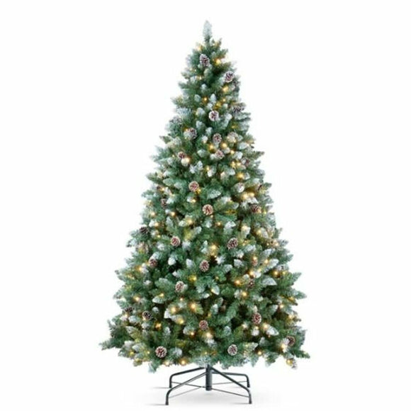 Christmas Tree DKD Home Decor Green Metal Polyethylene 90 x 90 x 180 cm 180 cm-0