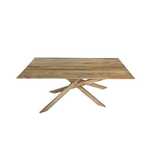 Dining Table DKD Home Decor Natural Mango wood (180 x 90 x 76 cm)-0
