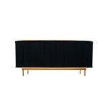 Sideboard DKD Home Decor 177 x 45 x 75 cm Natural Black Oak Mango wood-1