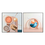 Painting DKD Home Decor Aluminium MDF Wood 80 x 3 x 80 cm-0