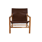 Armchair DKD Home Decor Natural Dark brown Teak 66 x 73 x 77 cm-3