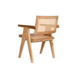 Dining Chair DKD Home Decor Natural Teak Rattan (58 x 56 x 82 cm)-4