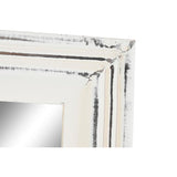 Wall mirror DKD Home Decor White Wood Crystal MDF Wood Stripped Scandi 160 x 2,5 x 45 cm-1