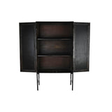 Sideboard DKD Home Decor Wood Mango wood Brown Black 85 x 40 x 162,5 cm-2