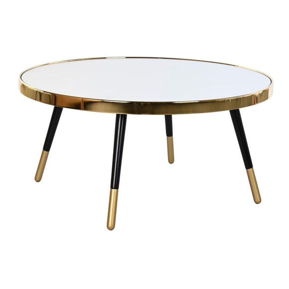 Centre Table DKD Home Decor Glamour Golden Silver Steel Mirror 82,5 x 82,5 x 40 cm-0