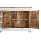 Sideboard DKD Home Decor White Natural Wood Mango wood 122 x 25 x 91 cm-4