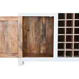 Bottle rack DKD Home Decor Natural White Mango wood (111 x 30 x 102 cm)-5