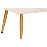 Bench DKD Home Decor 106 x 45 x 50 cm Golden Metal White-1