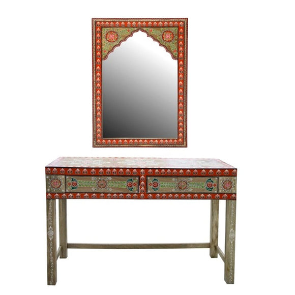 Console DKD Home Decor Multicolour Mango wood Mirror 117 x 40 x 76 cm-0