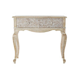 Console DKD Home Decor White Natural Mango wood 91 x 42 x 81 cm-5