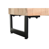 TV furniture DKD Home Decor Natural Black Metal Mango wood (150 x 40 x 65 cm)-3