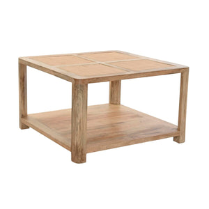 Centre Table DKD Home Decor Light brown Mango wood 76 x 76 x 45 cm-0