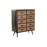 Chest of drawers DKD Home Decor Fir Black Metal Brown (80 x 40 x 95 cm)-0