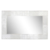 Wall mirror DKD Home Decor White Modern Rhombus 154 x 4 x 94 cm-0