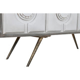 Sideboard DKD Home Decor White Grey Golden Metal Mango wood 152 x 43 x 84 cm-7