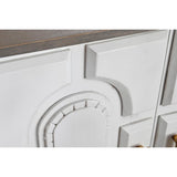 Sideboard DKD Home Decor White Grey Golden Metal Mango wood 152 x 43 x 84 cm-8
