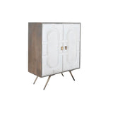 Sideboard DKD Home Decor White Grey Golden Brass Mango wood 93 x 41 x 114 cm-0