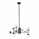 Ceiling Light DKD Home Decor Crystal Black (76.2 x 76.2 x 40.64 cm)-0