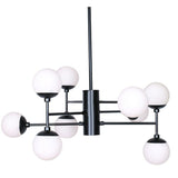 Ceiling Light DKD Home Decor Crystal Black (76.2 x 76.2 x 40.64 cm)-1