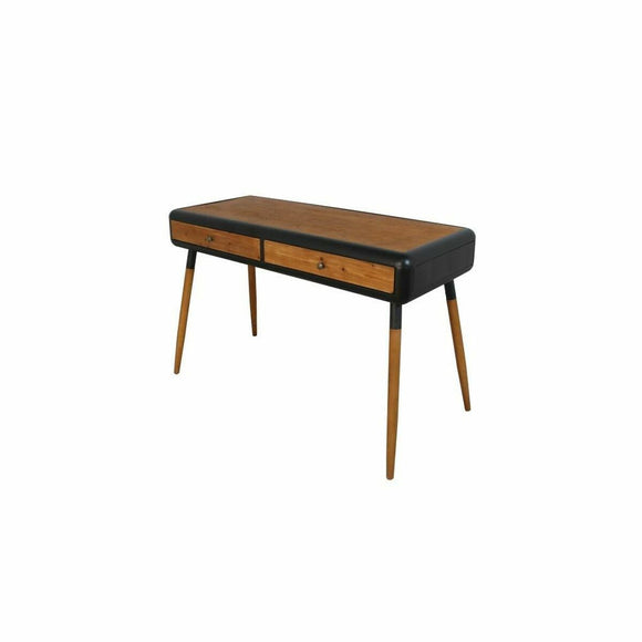 Console DKD Home Decor Black Natural Dark brown Dark grey Metal Fir 120 x 50 x 77 cm-0