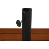 Base for beach umbrella DKD Home Decor Natural Black Metal Granite Cement (48 x 48 x 39 cm)-3