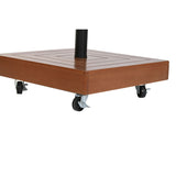 Base for beach umbrella DKD Home Decor Natural Black Metal Granite Cement (48 x 48 x 39 cm)-2