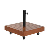 Base for beach umbrella DKD Home Decor Natural Black Metal Granite Cement (48 x 48 x 39 cm)-0