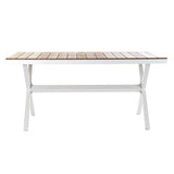 Dining Table DKD Home Decor Exterior Resin Aluminium 200 x 90 x 75 cm-1