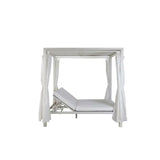 Garden day bed DKD Home Decor White Aluminium (148 x 188 x 205 cm)-4