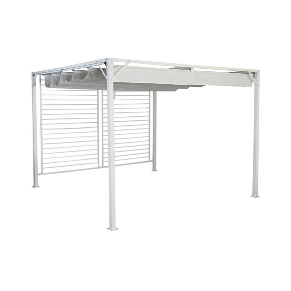 Pergola DKD Home Decor White 296 x 296 x 225 cm Steel-0