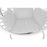 Hanging garden armchair DKD Home Decor 100 x 120 x 195 cm 110 x 110 x 210 cm synthetic rattan Aluminium White-1