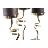 Candleholder DKD Home Decor Crystal Aluminium (37 x 16 x 47 cm)-1