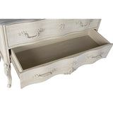Chest of drawers DKD Home Decor 123 x 50 x 80 cm Beige Grey Dark grey Mango wood MDF Wood Romantic-1