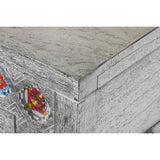 Chest DKD Home Decor Ceramic Grey White Mango wood (116 x 40 x 50 cm)-6