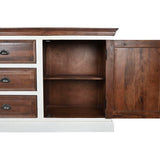 Sideboard DKD Home Decor White Dark brown Mango wood (180 x 46 x 83 cm)-7