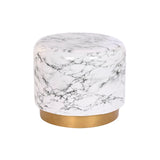 Side table DKD Home Decor Golden White Iron (50 x 50 x 45 cm)-0